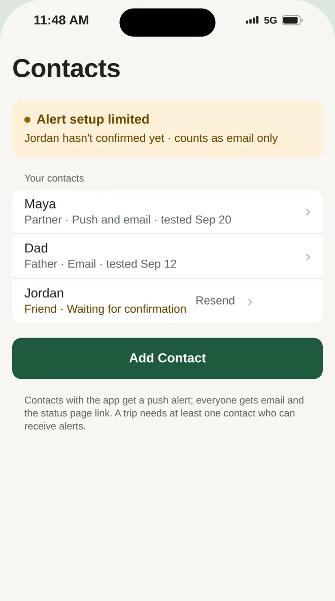 Add a contact